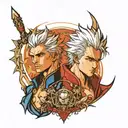 Dante and vergil tattoo design idea
