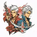 Dante and vergil tattoo design idea