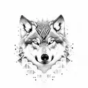 Wolf Viking  tattoo design idea