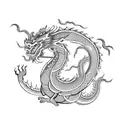 vietnamese and chinese dragon tattoo design idea