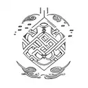 initials S M T G H H tattoo design idea