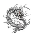 Dragon Clouds tattoo design idea