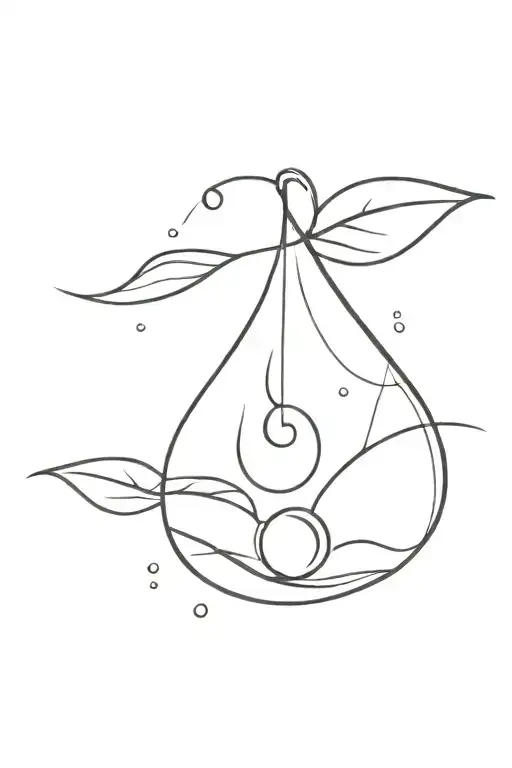 water drop tattoo design idea