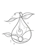 water drop tattoo design idea
