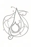 water drop tattoo design idea