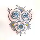 sumire flowers  tattoo design idea