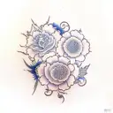 sumire flowers  tattoo design idea