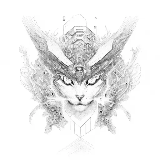 cyber tattoo design idea