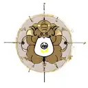 astronomical symbol of ram, lion and scorpio mixed together tattoo design idea