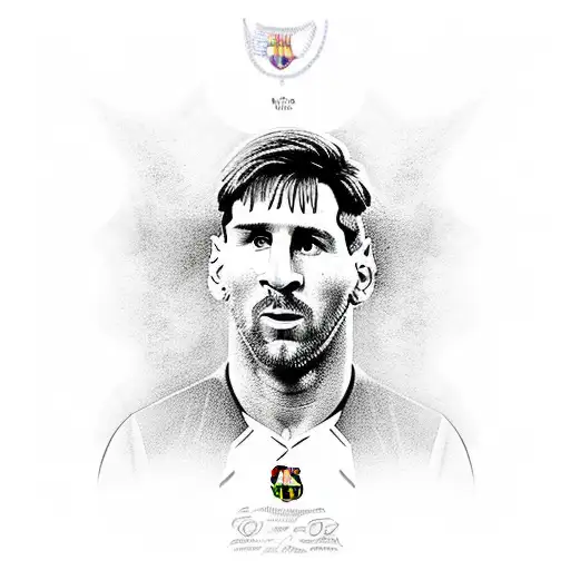 lionel messi campeón del mundo  tattoo design idea