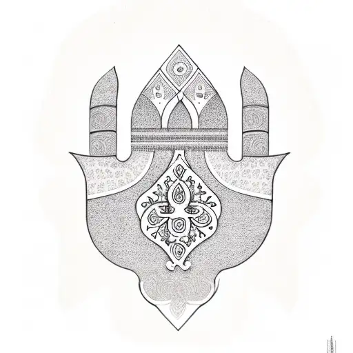 Hamsa Symbol tattoo design idea