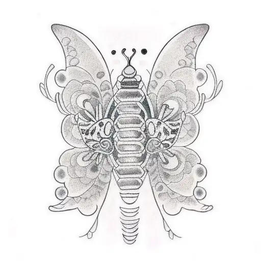 jinx on butterfly tattoo design idea