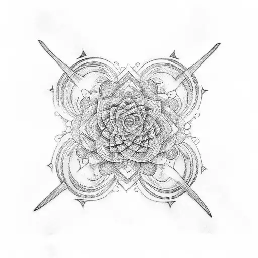 Dorsal arm tattoo featuring a Fibonacci sequence incorporated into a vertical design tattoo design idea