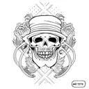 Memento Mori tattoo design idea