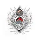 Calcifer tattoo design idea