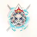 Calcifer tattoo design idea
