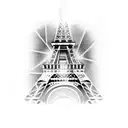 eiffel tower tattoo design idea