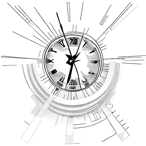 Digital clock 26:26 tattoo design idea
