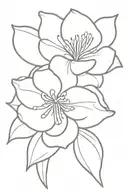 impala lily flower tattoo design idea