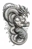dragon ball z sleeve tattoo design tattoo design idea