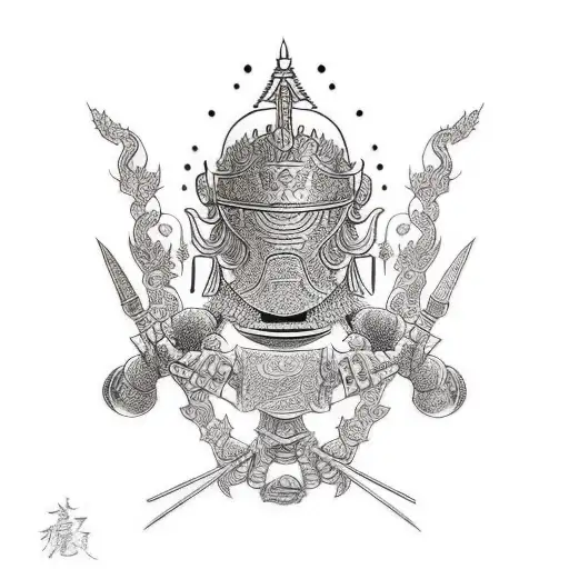 knight tattoo design idea