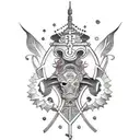 knight tattoo design idea