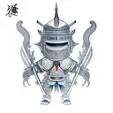 knight tattoo design idea