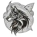 native american skinwalker tattoo design idea