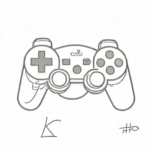 playstation 3 controller tattoo design idea
