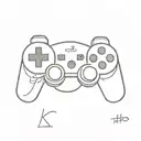 playstation 3 controller tattoo design idea