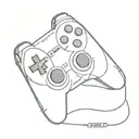 playstation 3 controller tattoo design idea