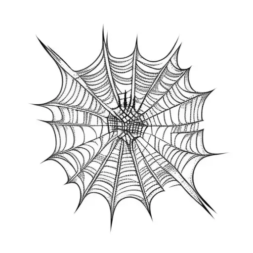 Spider Web tattoo design idea
