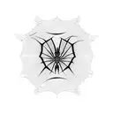 Spider Web tattoo design idea