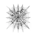 Spider Web tattoo design idea