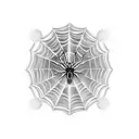 Spider Web tattoo design idea
