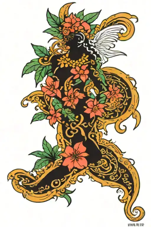 Virgin Islands and bahamas tattoo design idea