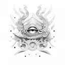 sol e mar tattoo design idea