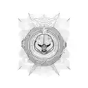 sol e mar tattoo design idea