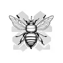 Honey Bee tattoo design idea