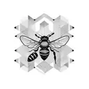 Honey Bee tattoo design idea