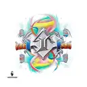 Knights Radient life strength before weakness journey before desination life before death tattoo design idea