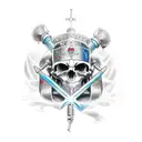 Knights Radient life strength before weakness journey before desination life before death tattoo design idea