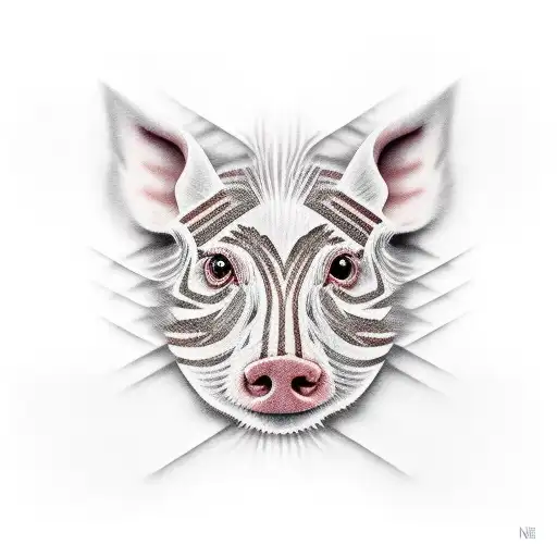 Bacon stripe ripped off my skin tattoo design idea
