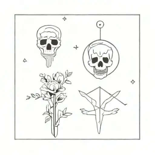 memento mori memento vivere tattoo design idea