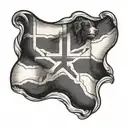 Newfoundland flag waving tattoo design idea