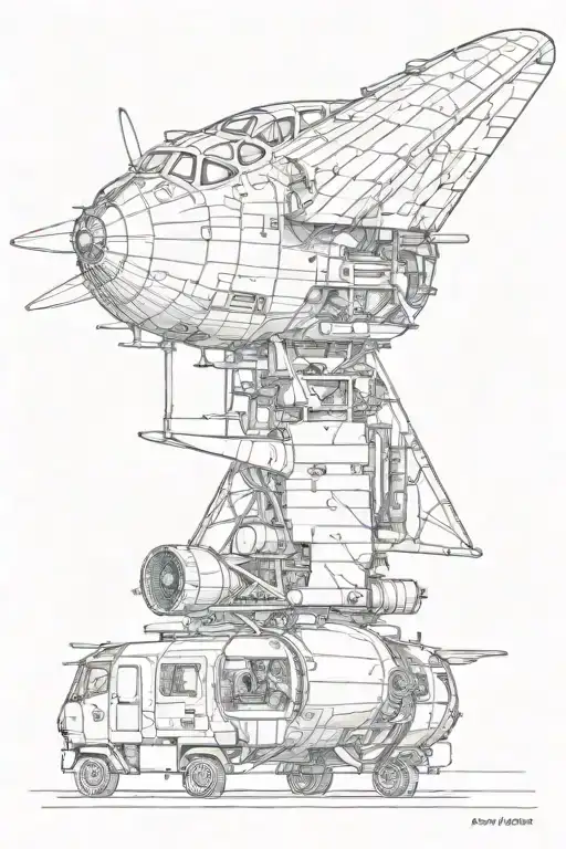 aviation engineer tattoo design idea
