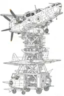 aviation engineer tattoo design idea