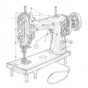 sewing machine tattoo design idea