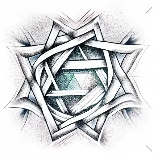 star of David tattoo design idea