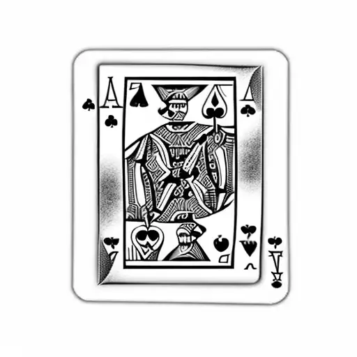 poker love cards pocket aces tattoo design idea